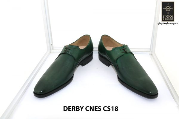 [Outlet Size 41] Giày tây nam màu xanh lá Derby CNS18 002