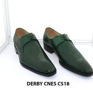 [Outlet Size 41] Giày tây nam màu xanh lá Derby CNS18 001