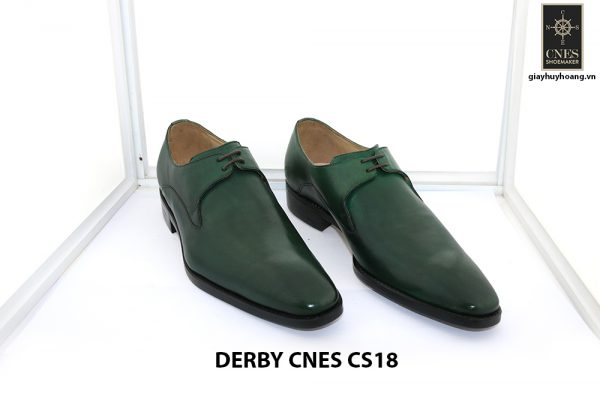 [Outlet Size 41] Giày tây nam màu xanh lá Derby CNS18 001