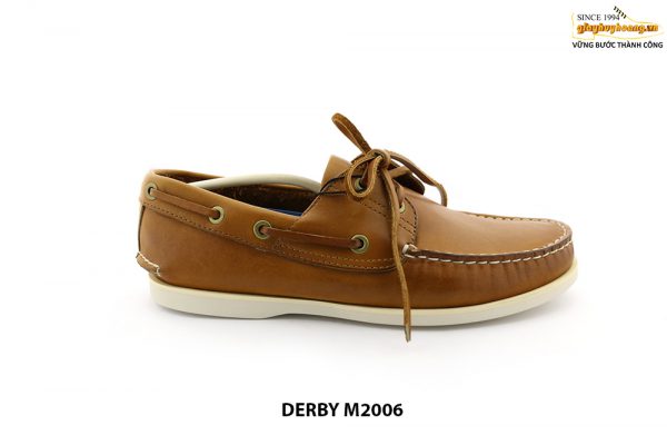 [Outlet] Giày da nam Derby đế bằng thoải mái M2006 001