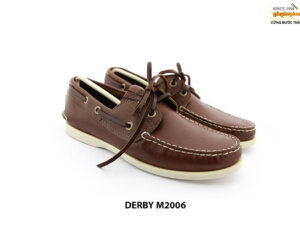 [Outlet] Giày da nam Derby đế bằng thoải mái M2006 006