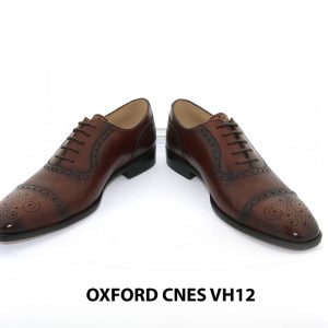 [Outlet Size 39+40] Giày tây nam buộc dây đục lỗ captoe Oxford VH12 003