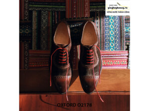 Giày tây nam kết hợp da lộn Oxford O2178 003