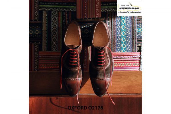 Giày tây nam kết hợp da lộn Oxford O2178 003