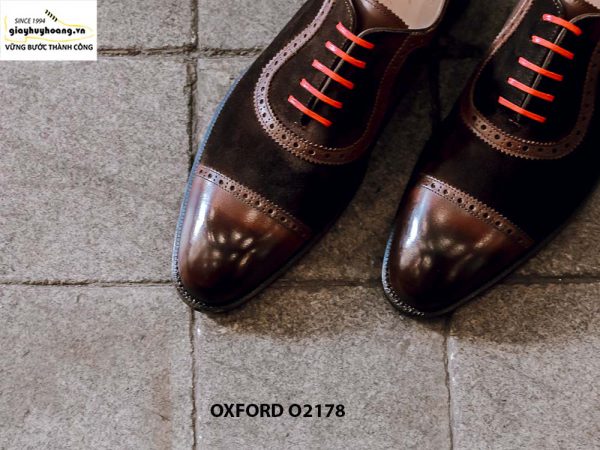 Giày tây nam kết hợp da lộn Oxford O2178 002