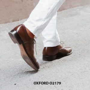 Giày tây nam cổ điển màu nâu Oxford O2179 005