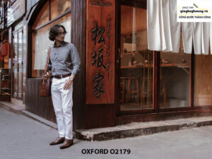 Giày tây nam cổ điển màu nâu Oxford O2179 002