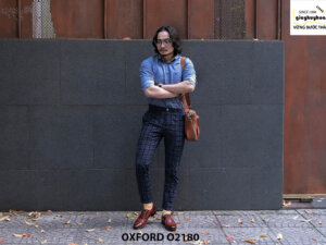 Giày da nam đục lỗ thủ công Oxford O2180 003