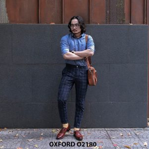 Giày da nam đục lỗ thủ công Oxford O2180 003