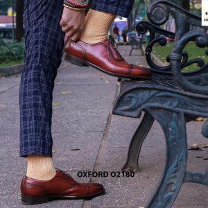 Giày da nam đục lỗ thủ công Oxford O2180 002