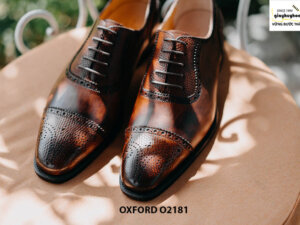 Giày da nam captoe sáng tạo Oxford O2181 003