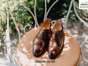 Giày da nam captoe sáng tạo Oxford O2181 001