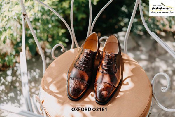 Giày da nam captoe sáng tạo Oxford O2181 001