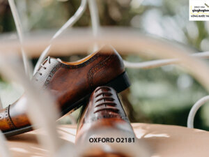 Giày da nam captoe sáng tạo Oxford O2181 002