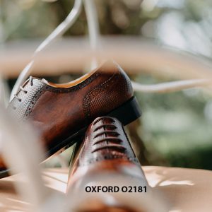 Giày da nam captoe sáng tạo Oxford O2181 002