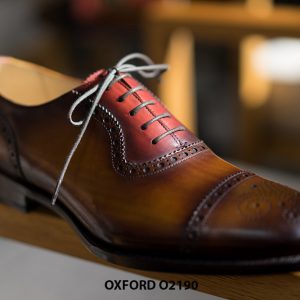 Giày da nam thủ công Việt nam Oxford O2190 002