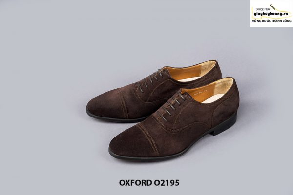 Giày tây nam da lộn công sở Oxford O2195 003