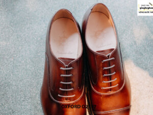 Giày tây nam thủ công đế khâu Oxford O2197 004