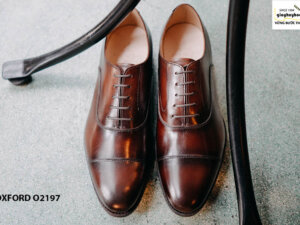 Giày tây nam thủ công đế khâu Oxford O2197 002