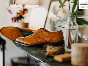 Giày tây nam đóng theo yêu cầu Oxford O2204 006