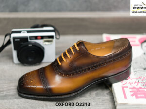 Giày tây nam mũi vuông Oxford O2213 001