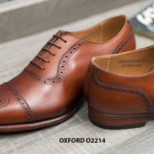 Giày tây nam da bê nhập khẩu Oxford O2214 005