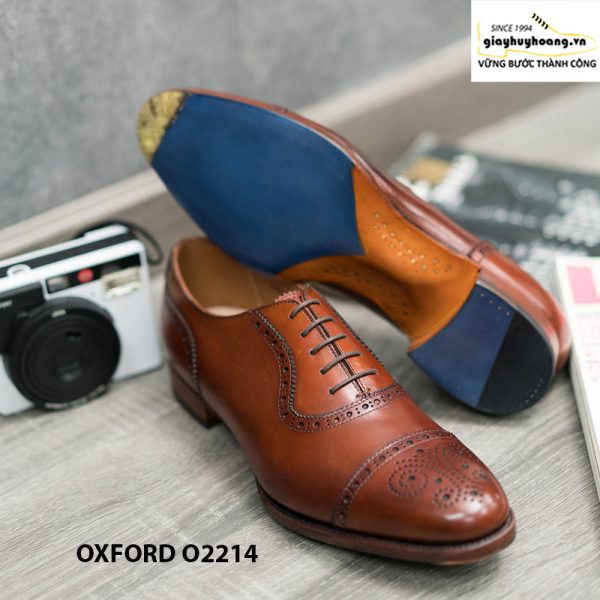 Giày tây nam da bê nhập khẩu Oxford O2214 004