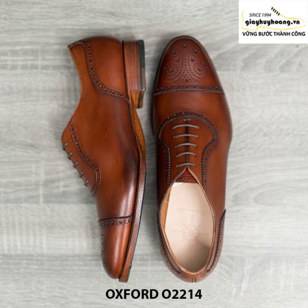 Giày tây nam da bê nhập khẩu Oxford O2214 003
