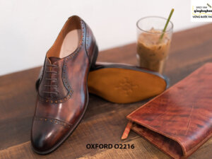 Giày tây nam đế khâu cao cấp Oxford O2216 004