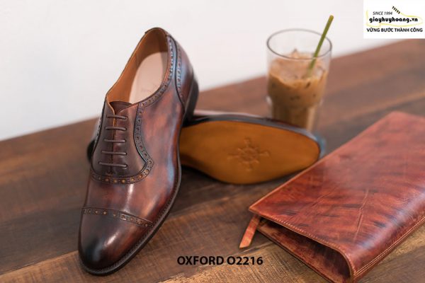 Giày tây nam đế khâu cao cấp Oxford O2216 004