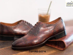 Giày tây nam đế khâu cao cấp Oxford O2216 003