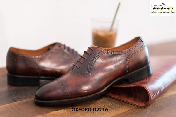 Giày tây nam đế khâu cao cấp Oxford O2216 003