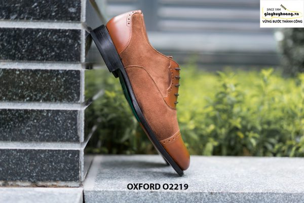 Giày tây nam phối nhung cao cấp Oxford O2219 005