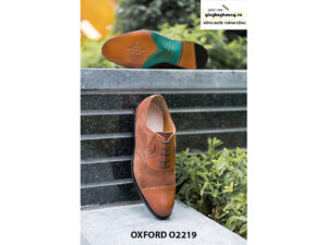 Giày tây nam phối nhung cao cấp Oxford O2219 004
