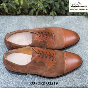 Giày tây nam phối nhung cao cấp Oxford O2219 002