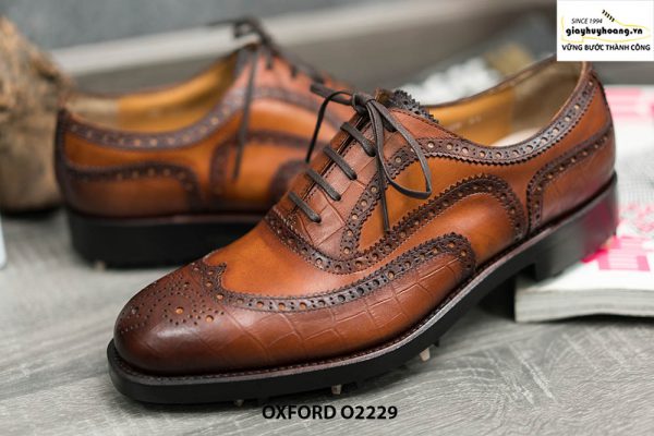 Giày da nam được khâu đế Goodyear Oxford O2229 003