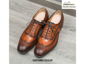Giày da nam được khâu đế Goodyear Oxford O2229 001