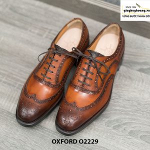 Giày da nam được khâu đế Goodyear Oxford O2229 001