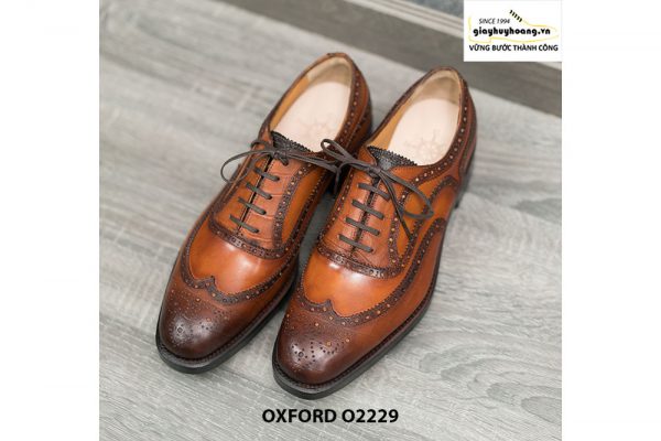 Giày da nam được khâu đế Goodyear Oxford O2229 001