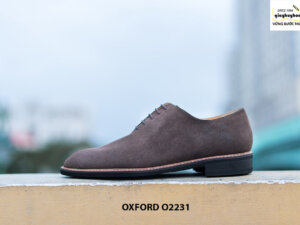 Giày da nam Wholecut da lộn Oxford O2231 005