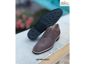 Giày da nam Wholecut da lộn Oxford O2231 003