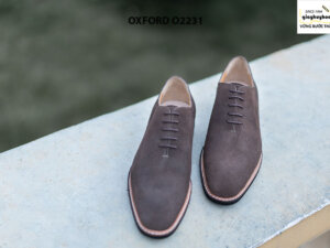 Giày da nam Wholecut da lộn Oxford O2231 001