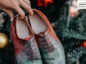 Giày da nam Wholecut đầy màu sắc Oxford O2232 002