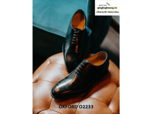 Giày da nam xanh đen Oxford O2233 002
