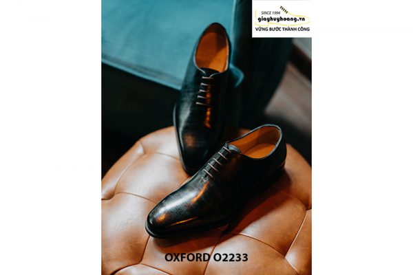 Giày da nam xanh đen Oxford O2233 002