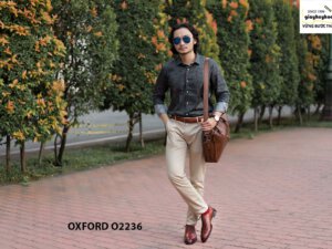 Giày da nam Wholecut đục lỗ Oxford O2236 009
