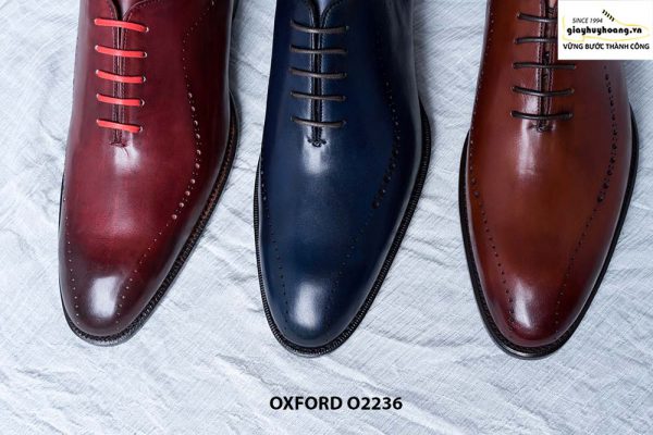 Giày da nam Wholecut đục lỗ Oxford O2236 008