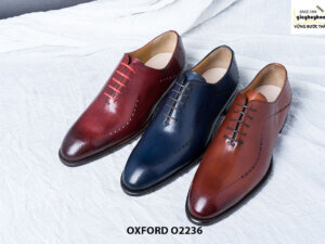 Giày da nam Wholecut đục lỗ Oxford O2236 001