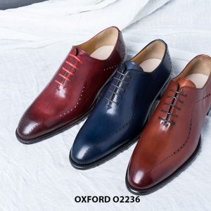 Giày da nam Wholecut đục lỗ Oxford O2236 001