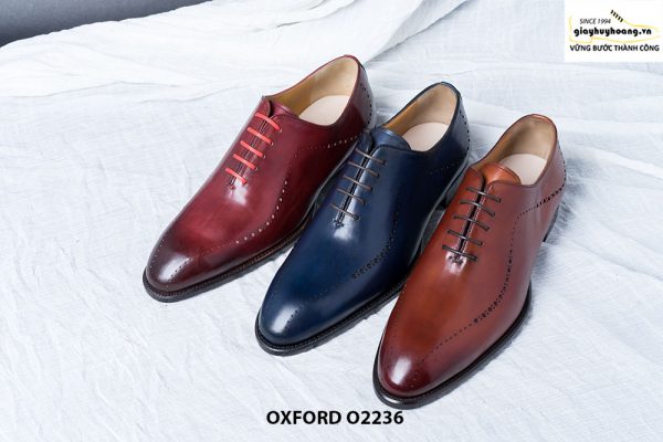 Giày da nam Wholecut đục lỗ Oxford O2236 001